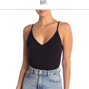 V-Neck Ribbed Bodysuit Thong